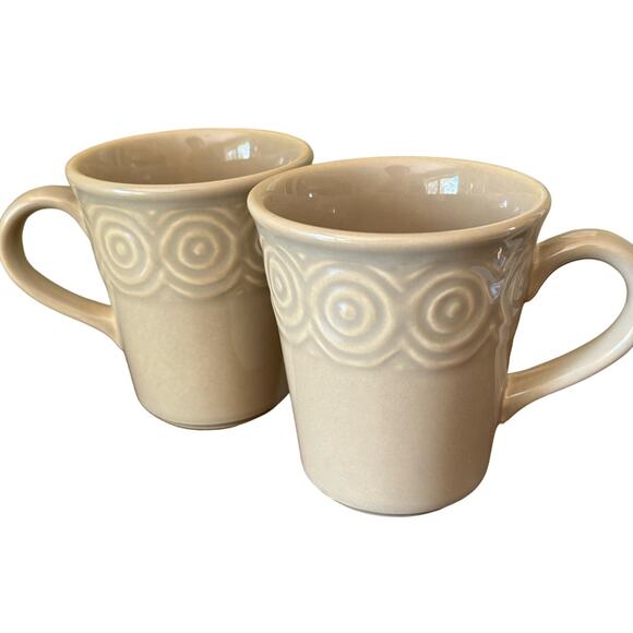 Crate and Barrel Other - Crate and Barrel Sierra Khaki Clay 10oz Mugs Set of Two